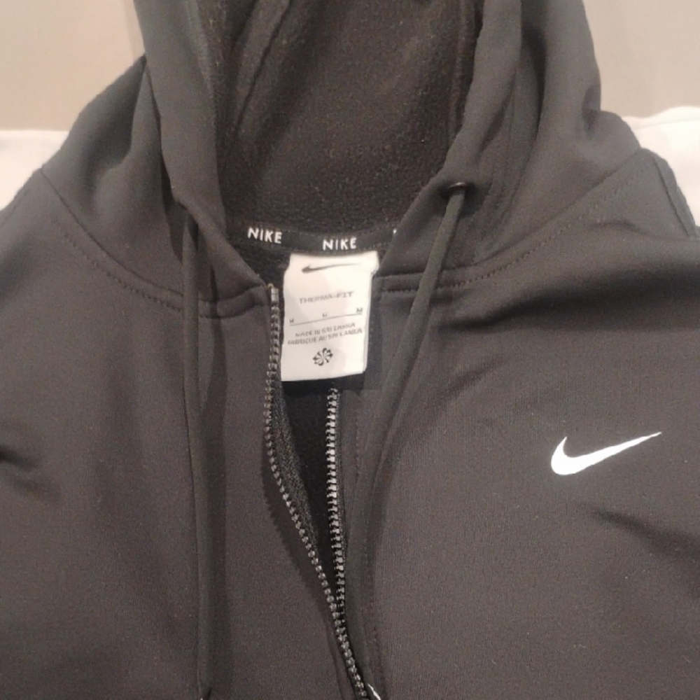 Nike Black Performance Jacket with Hood and Swoosh